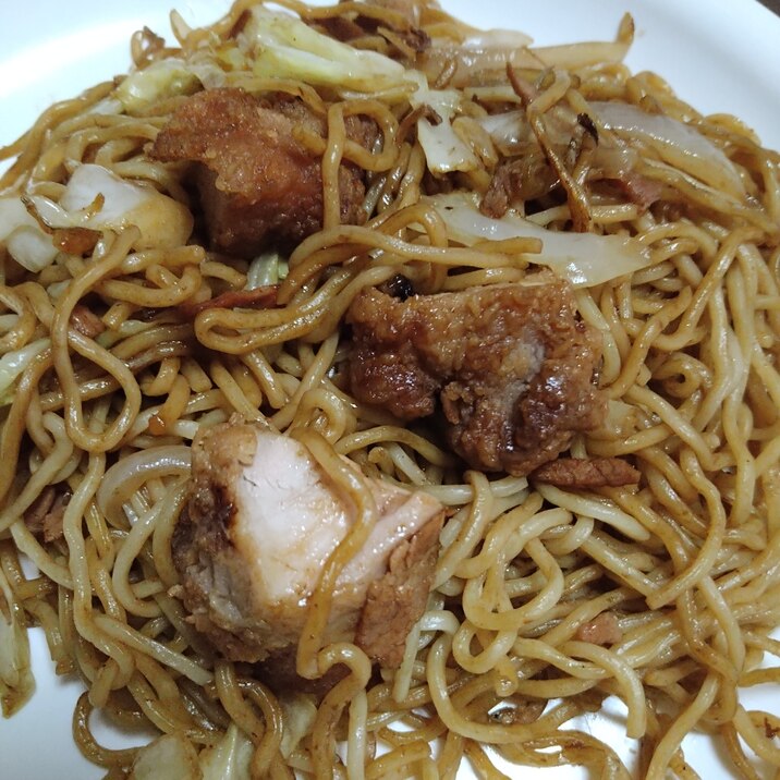 唐揚げ焼きそば